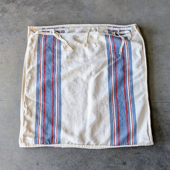 Lauren Ralph Lauren Red White Blue Striped Oversized Square Pillow Cover Sham - Picture 6 of 6